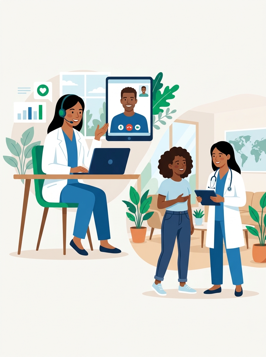 Tela do app Saúde Livre mostrando uma consulta médica em andamento